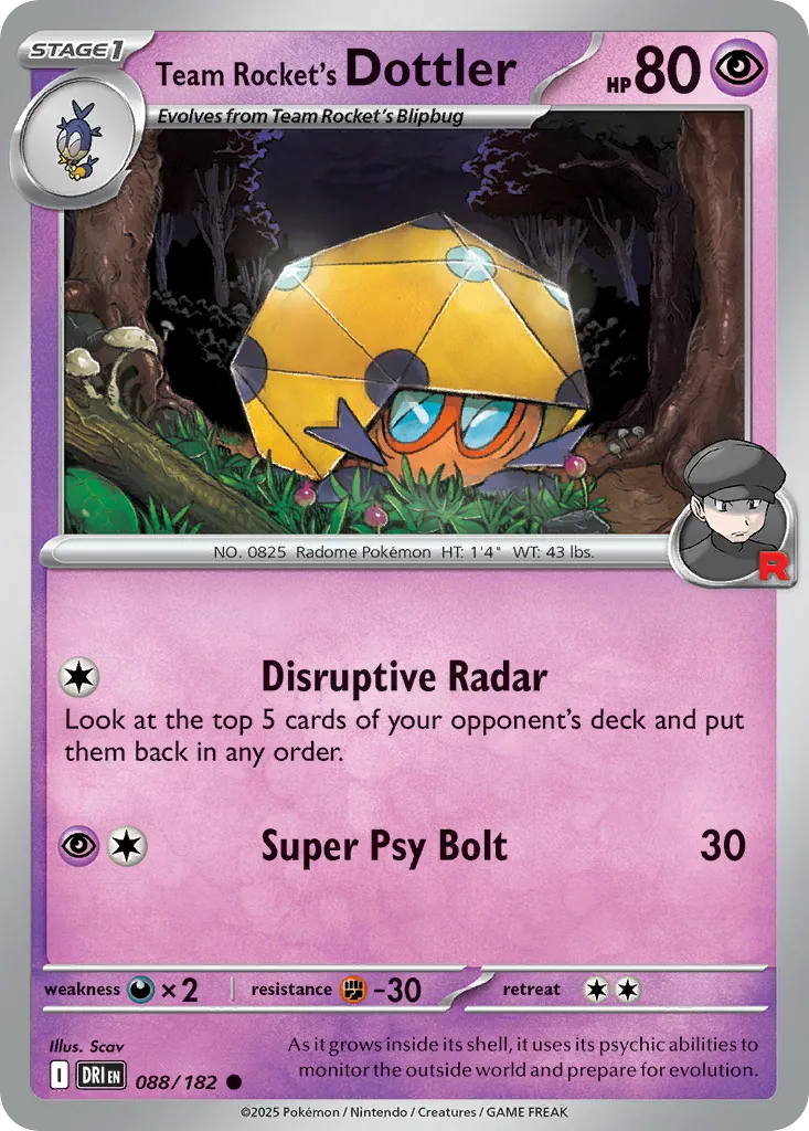 Team Rocket's Dottler - Destined Rivals