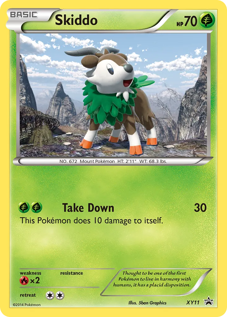 Skiddo - XY Black Star Promos
