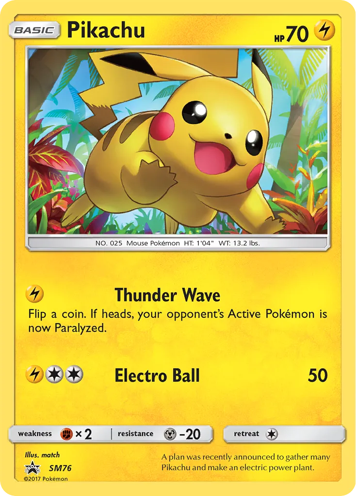 Pikachu - SM Black Star Promos