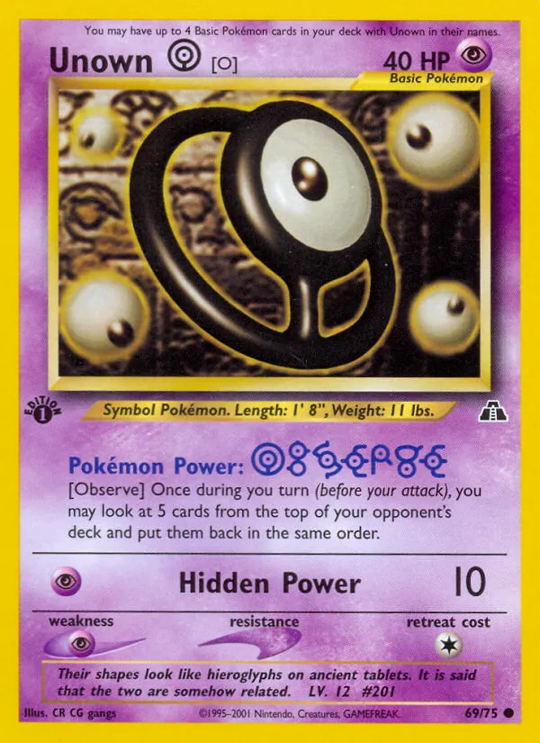 Unown [O] - Neo Discovery