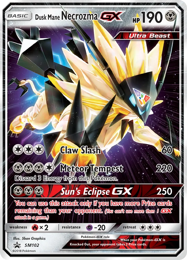 Dusk Mane Necrozma-GX - SM Black Star Promos