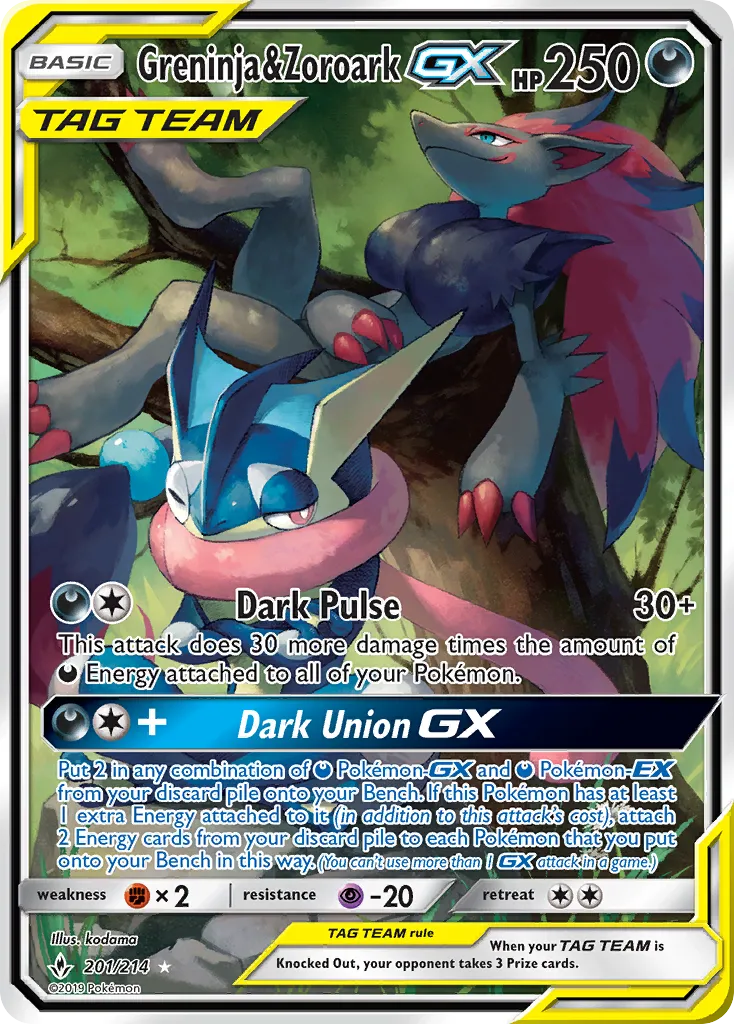 Greninja & Zoroark-GX - Unbroken Bonds