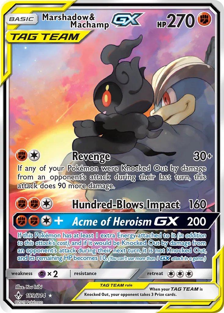 Marshadow & Machamp-GX - Unbroken Bonds