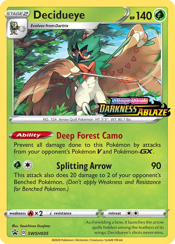 Decidueye - SWSH Black Star Promos
