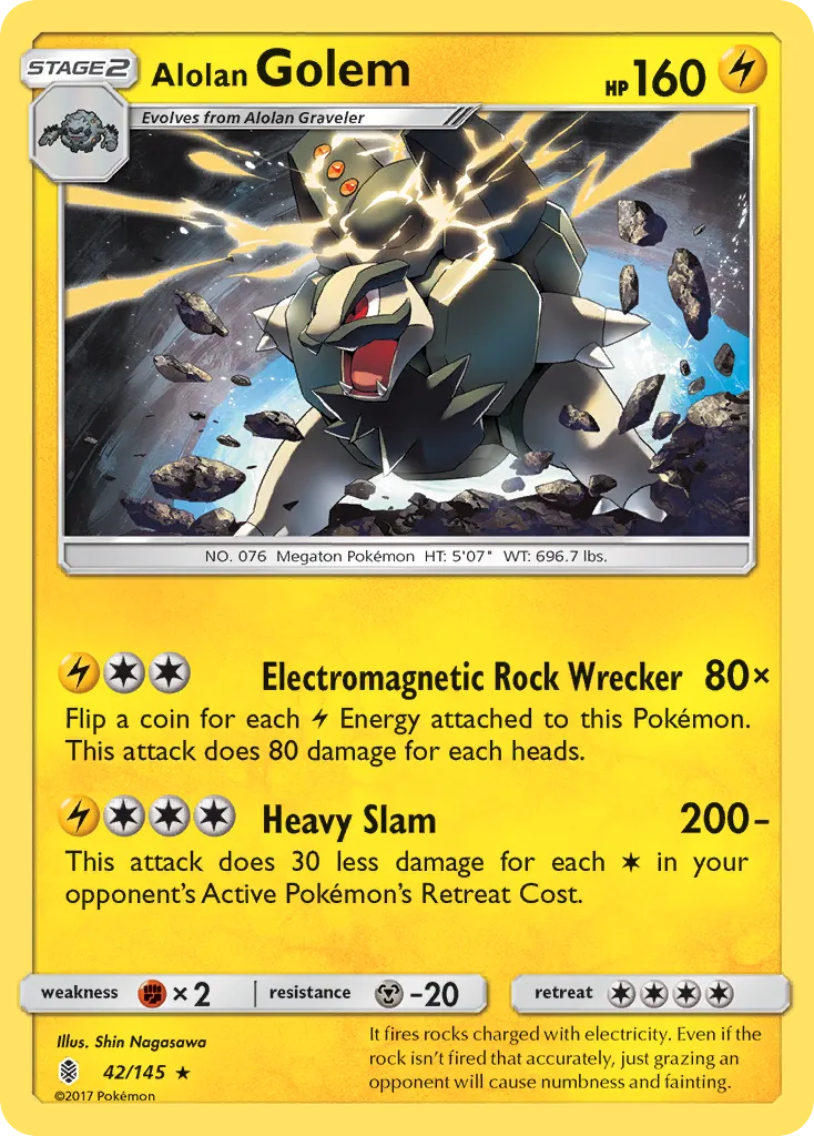 Alolan Golem - Guardians Rising