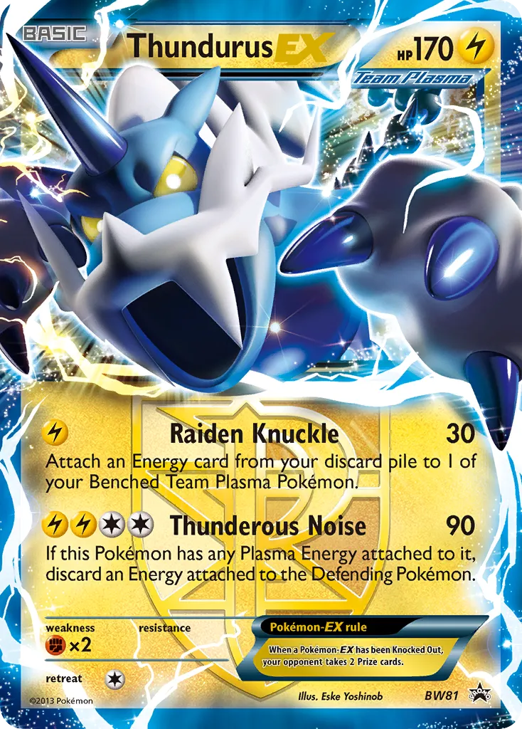 Thundurus-EX - BW Black Star Promos