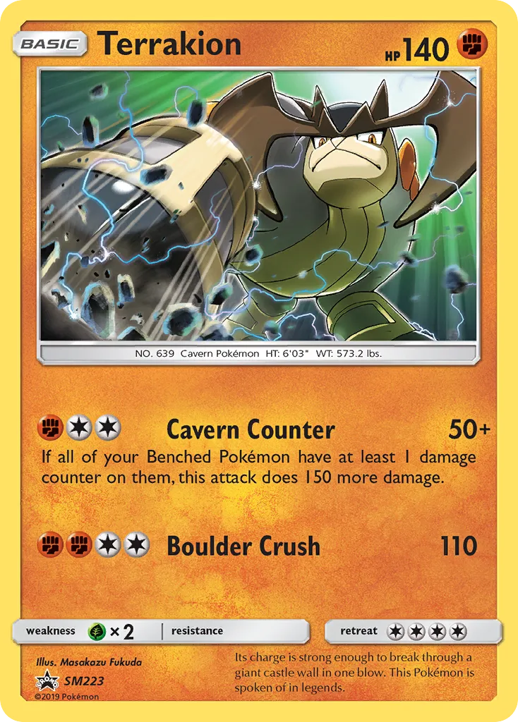 Terrakion - SM Black Star Promos