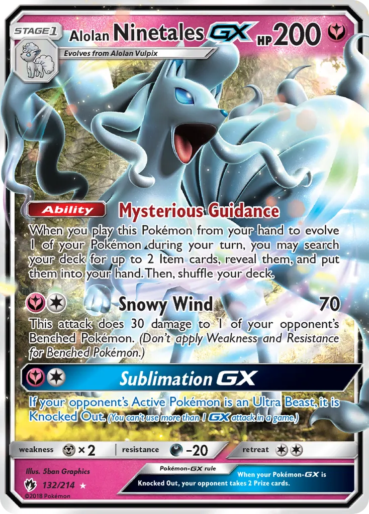 Alolan Ninetales-GX - Lost Thunder