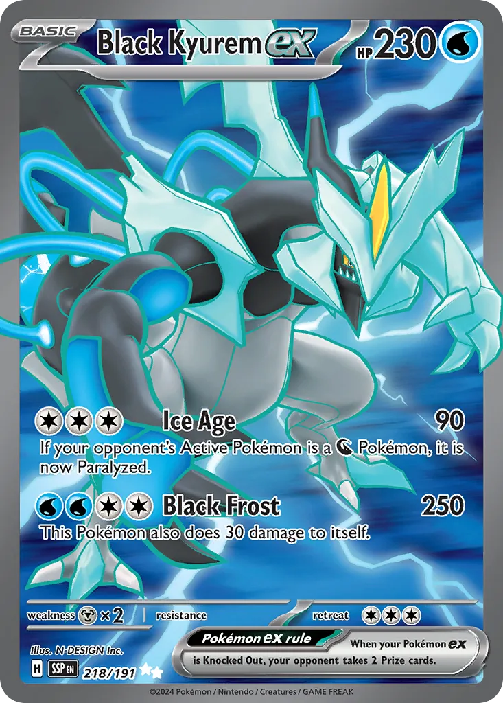 Black Kyurem ex - Surging Sparks