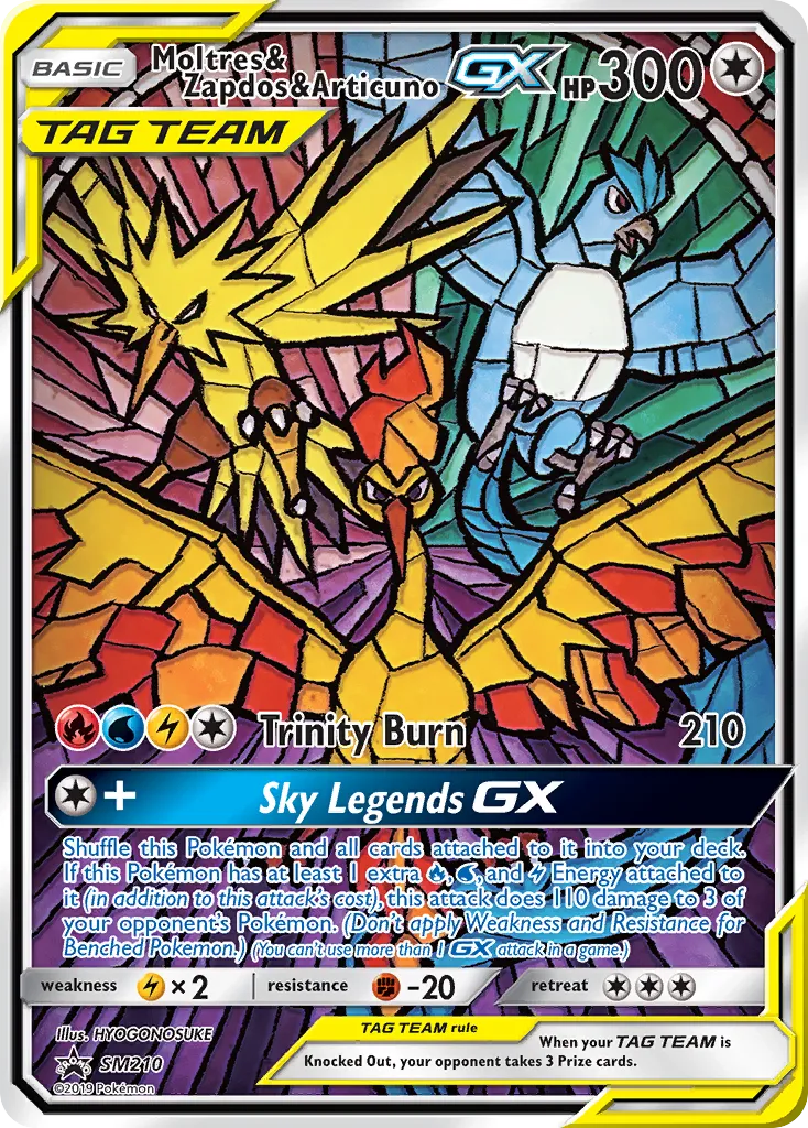 Moltres & Zapdos & Articuno-GX - SM Black Star Promos