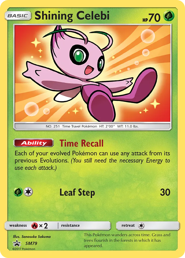Shining Celebi - SM Black Star Promos