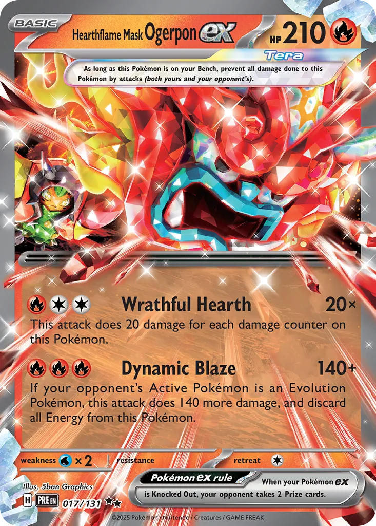 Hearthflame Mask Ogerpon ex - Prismatic Evolutions