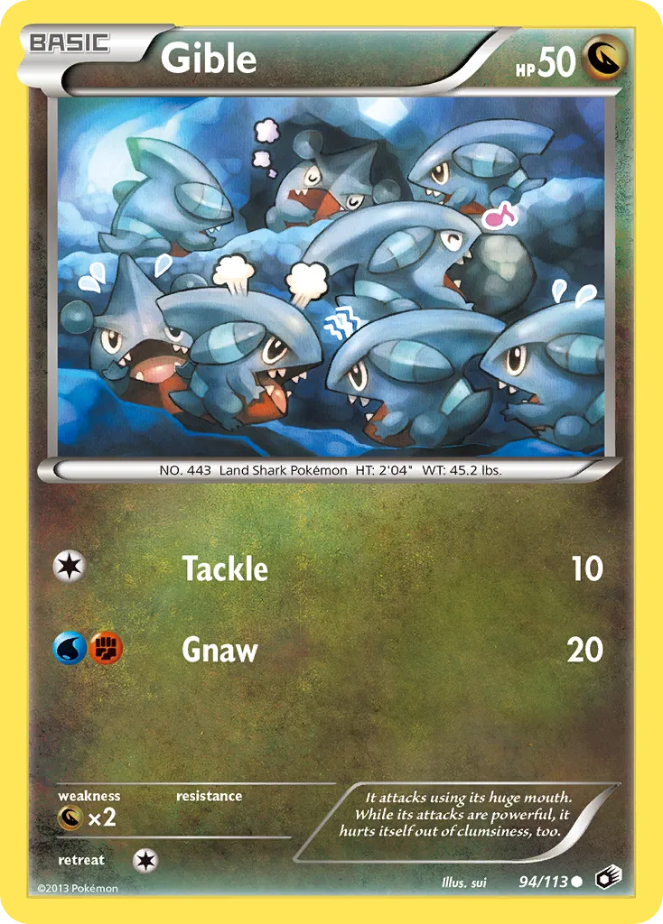Gible - Legendary Treasures