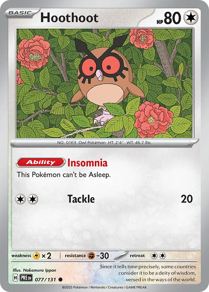 Hoothoot - Prismatic Evolutions