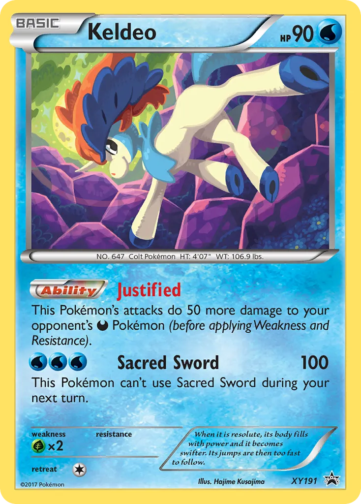 Keldeo - XY Black Star Promos