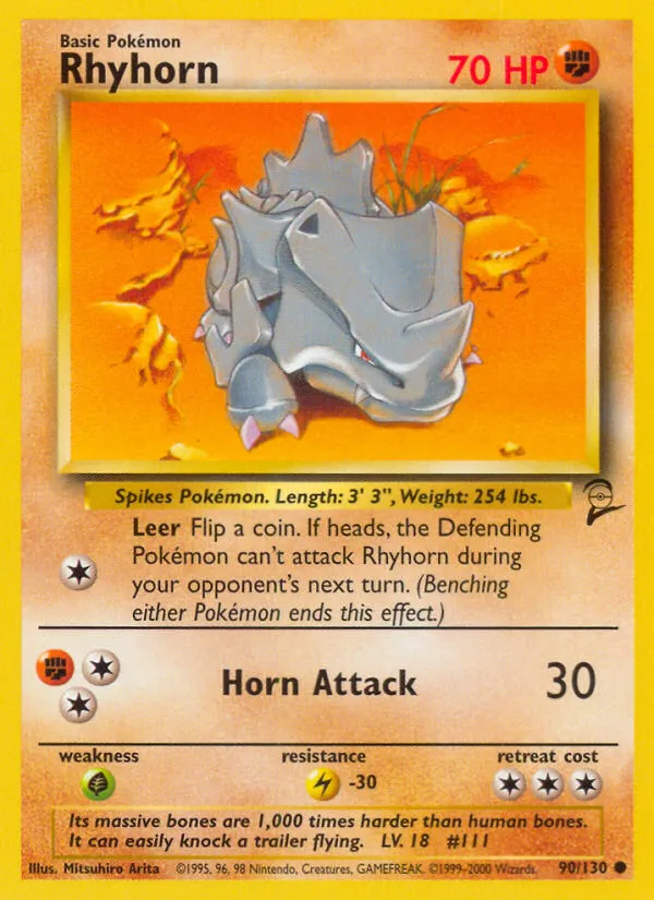 Rhyhorn - Base Set 2