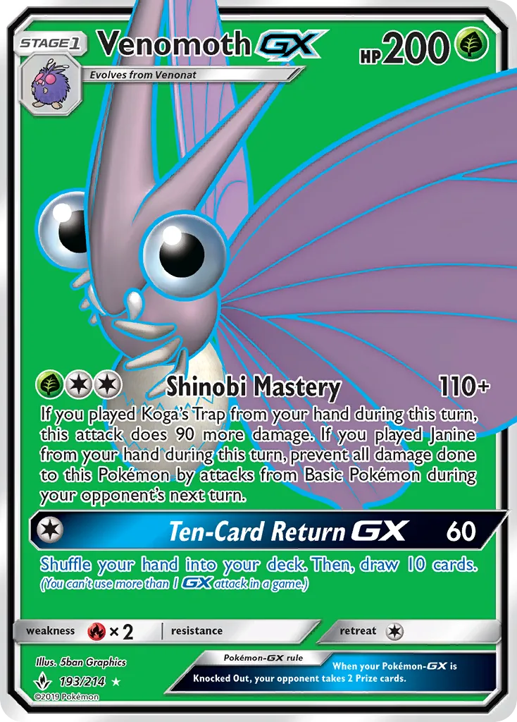 Venomoth-GX - Unbroken Bonds