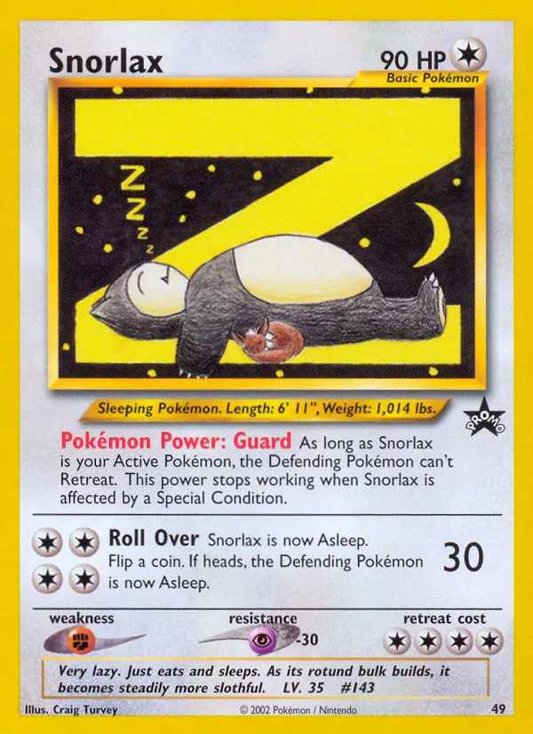 Snorlax - Wizards Black Star Promos
