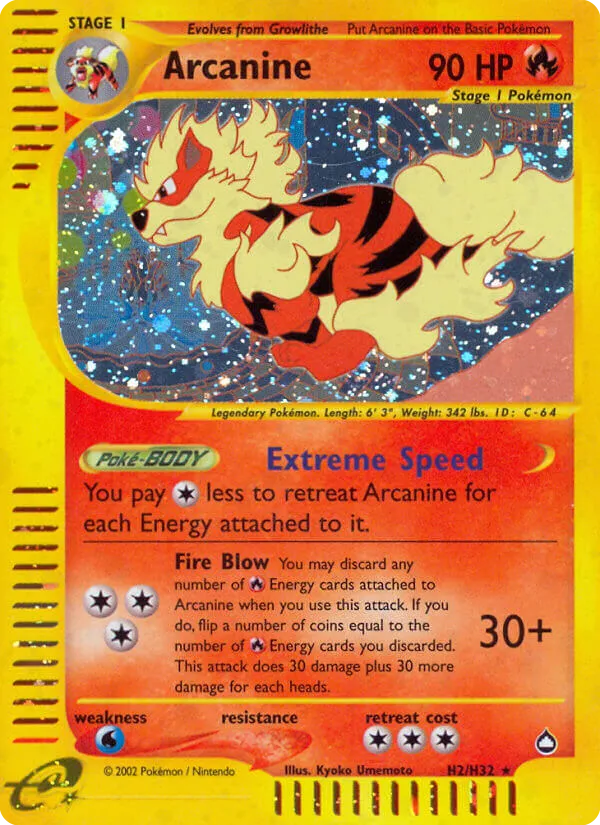 Arcanine - Aquapolis