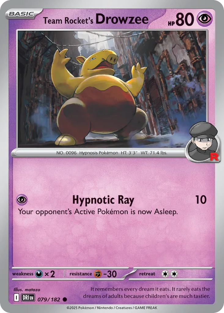 Team Rocket's Drowzee - Destined Rivals