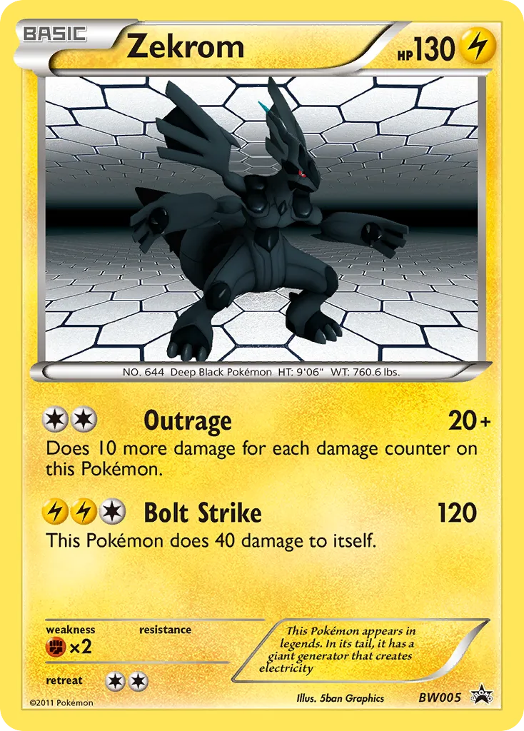 Zekrom - BW Black Star Promos