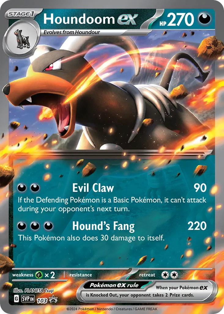 Houndoom ex - Scarlet & Violet Black Star Promos