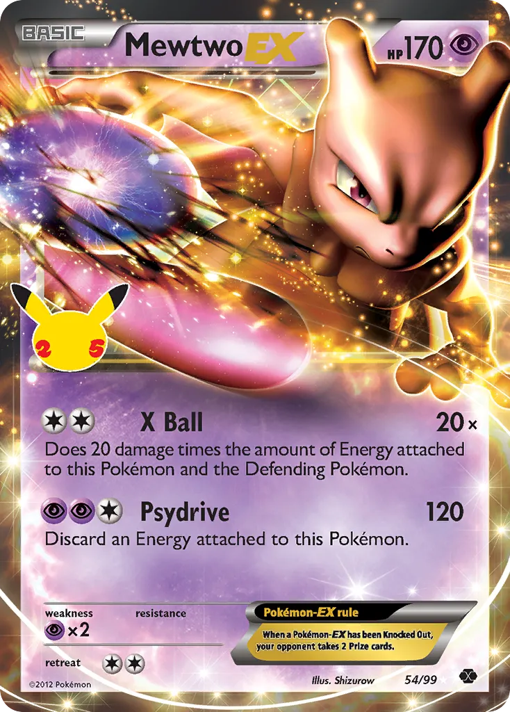 Mewtwo-EX - Celebrations: Classic Collection