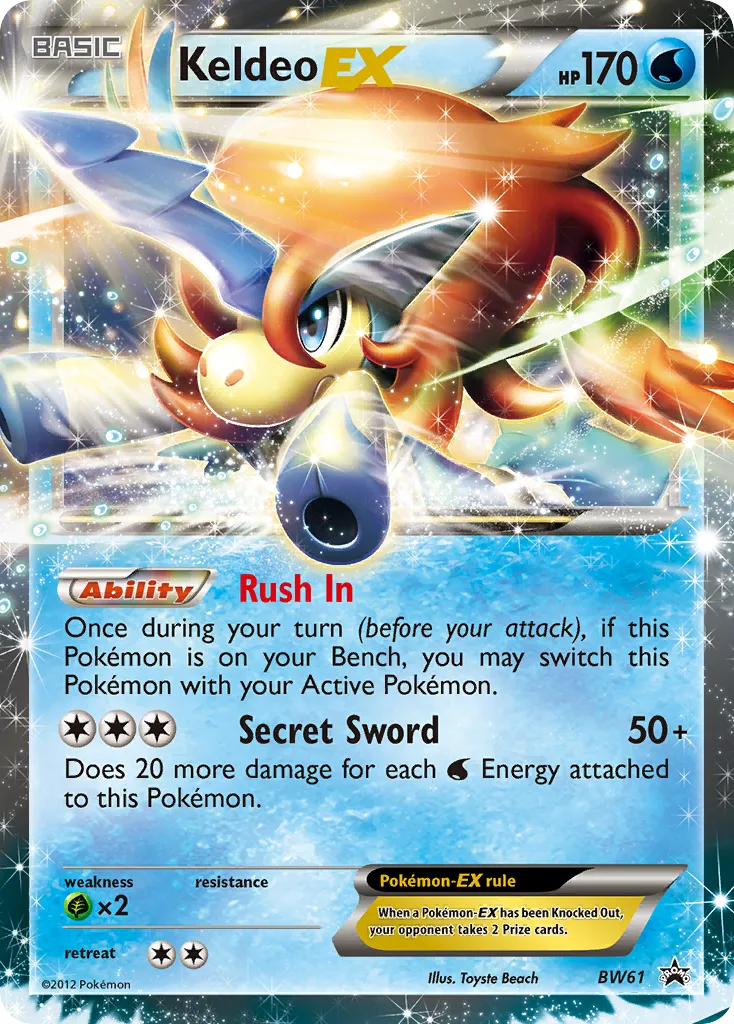 Keldeo-EX - BW Black Star Promos