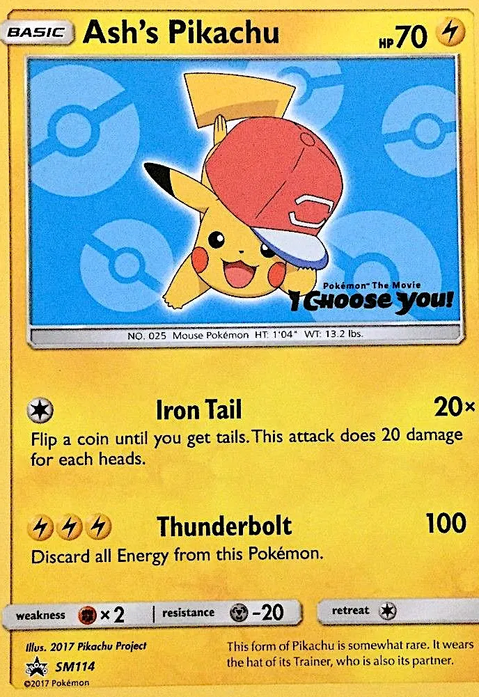 Ash's Pikachu - SM Black Star Promos