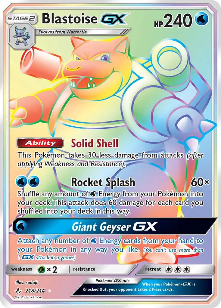 Blastoise-GX - Unbroken Bonds