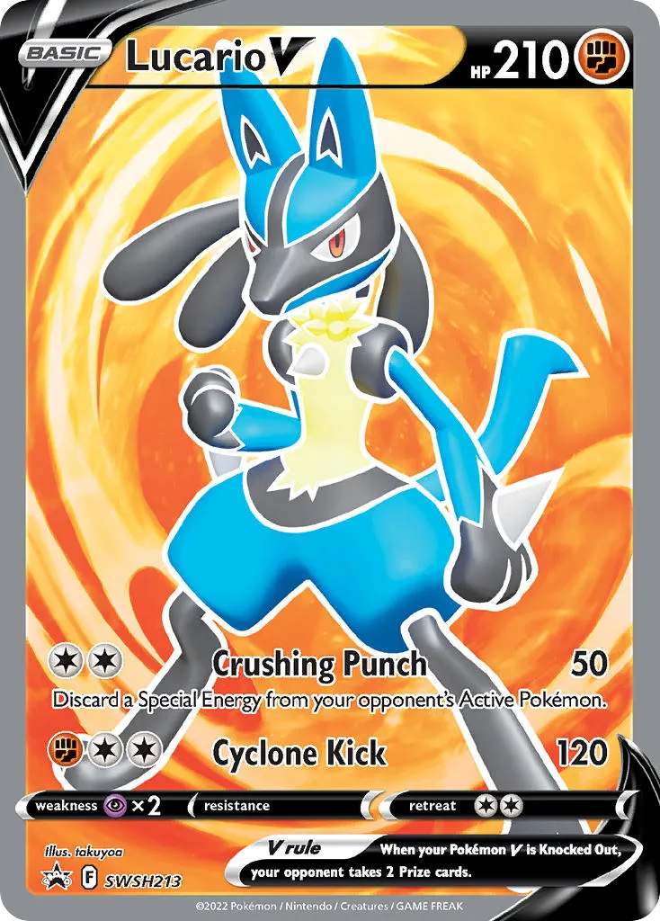 Lucario V - SWSH Black Star Promos