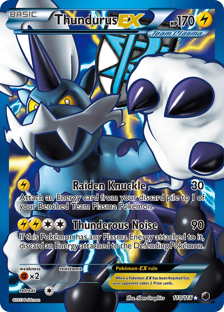 Thundurus-EX - Plasma Freeze