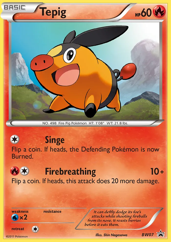 Tepig - BW Black Star Promos