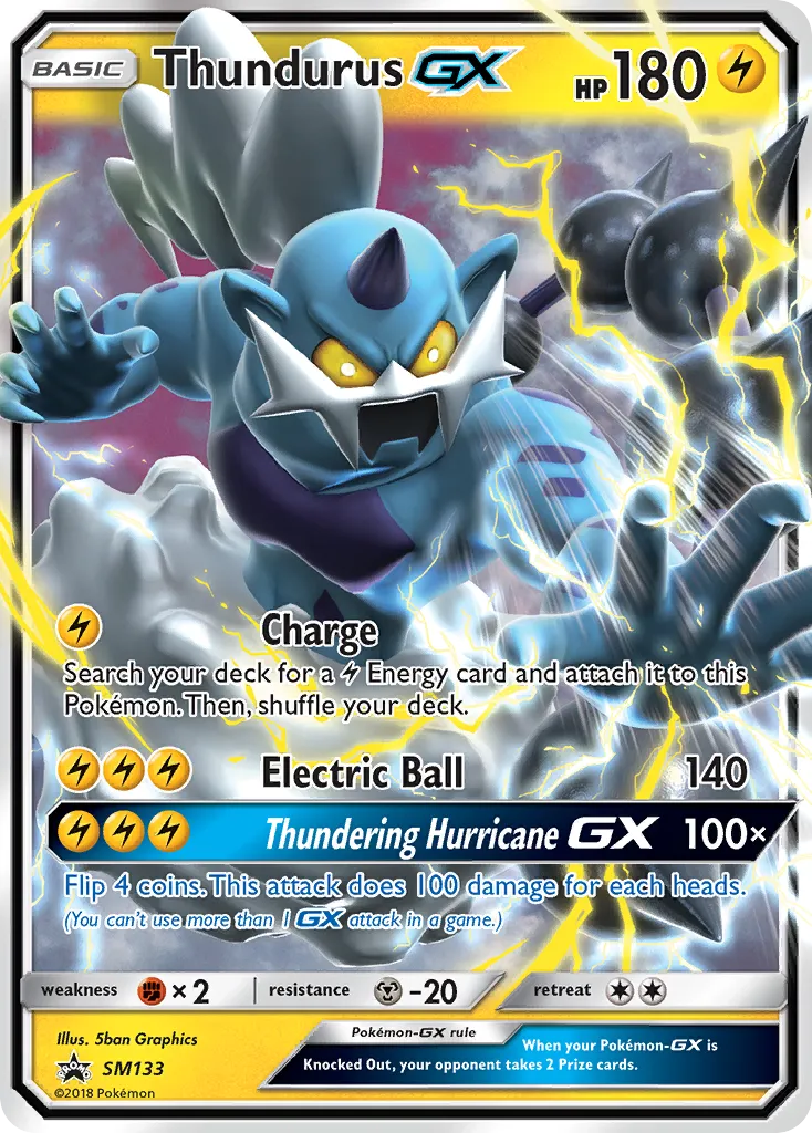 Thundurus-GX - SM Black Star Promos