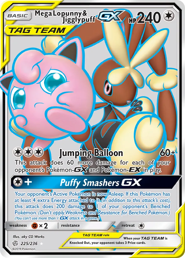 Mega Lopunny & Jigglypuff-GX - Cosmic Eclipse