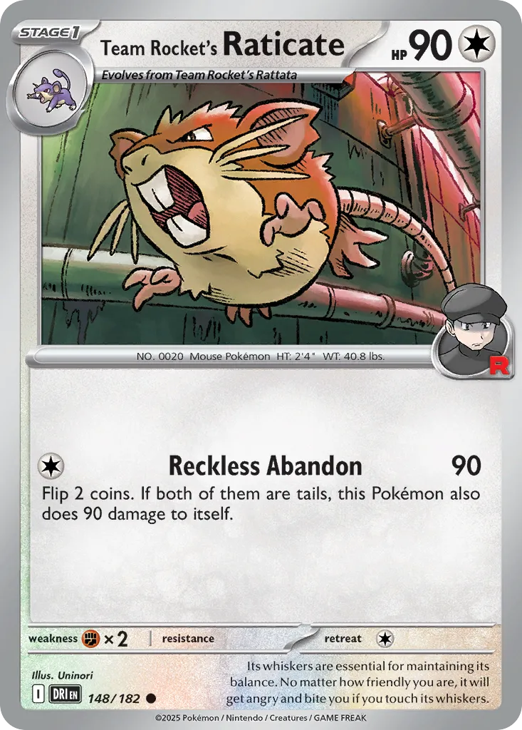 Team Rocket's Raticate - Destined Rivals