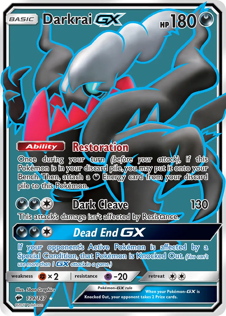 Darkrai-GX - Burning Shadows