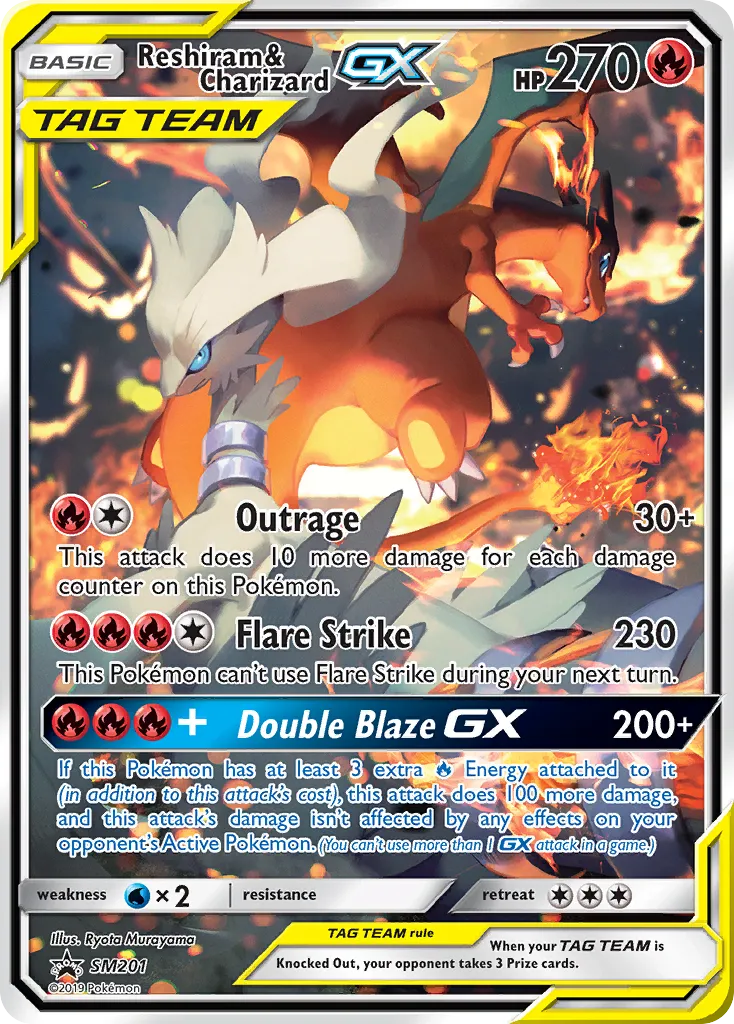 Reshiram & Charizard-GX - SM Black Star Promos