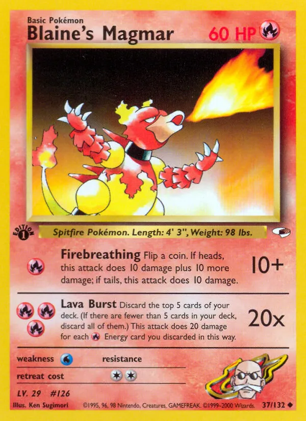 Blaine's Magmar - Gym Heroes