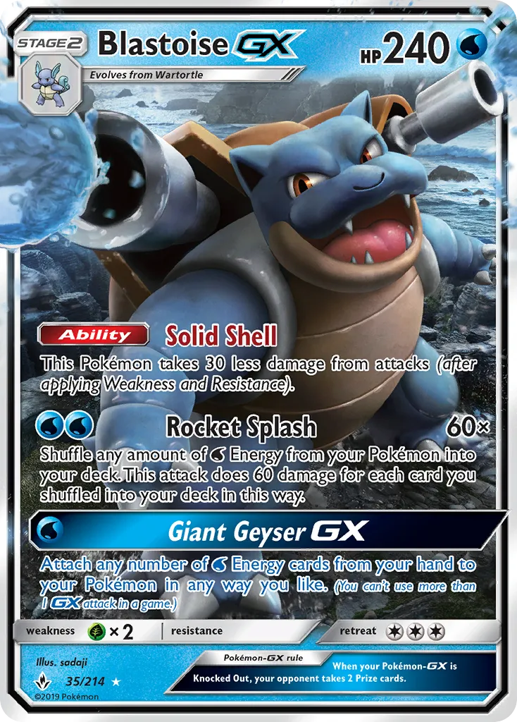 Blastoise-GX - Unbroken Bonds
