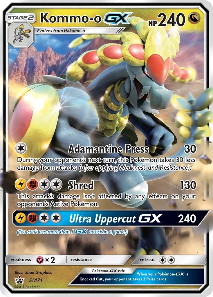Kommo-o-GX - SM Black Star Promos