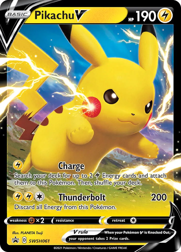 Pikachu V - SWSH Black Star Promos