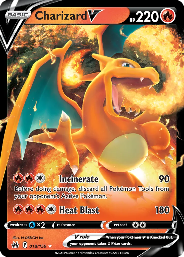Charizard V - Crown Zenith