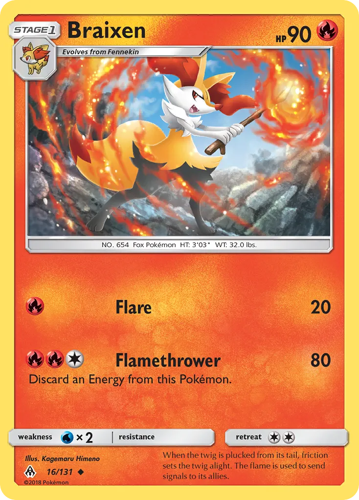 Braixen - Forbidden Light