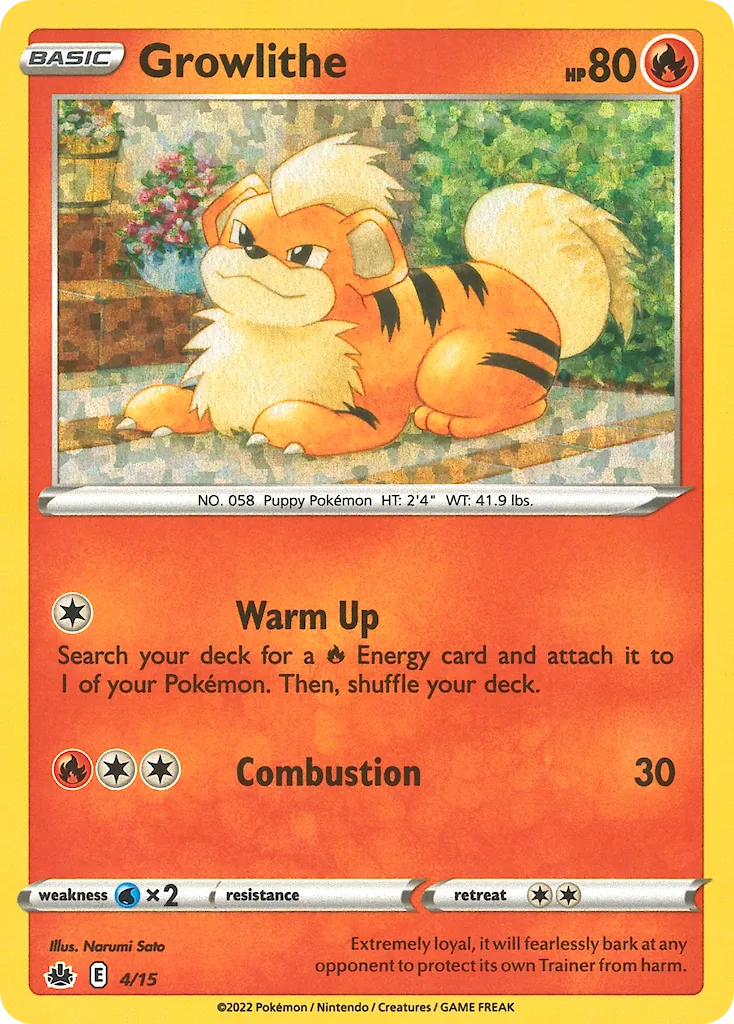 Growlithe - McDonald's Collection 2022