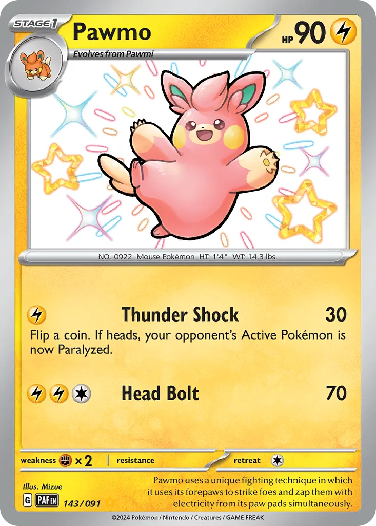 Pawmo - Paldean Fates