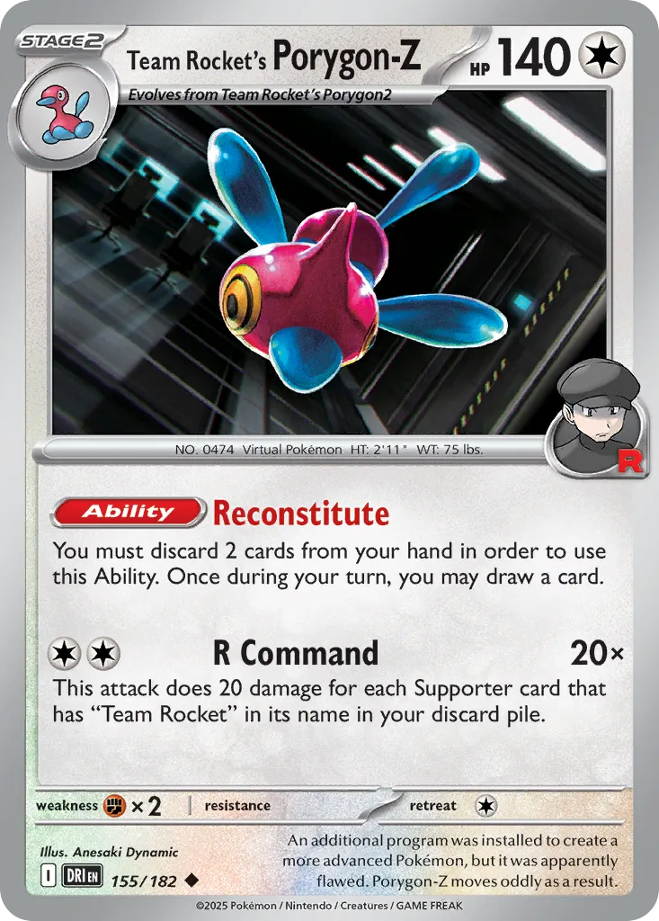 Team Rocket's Porygon-Z - Destined Rivals