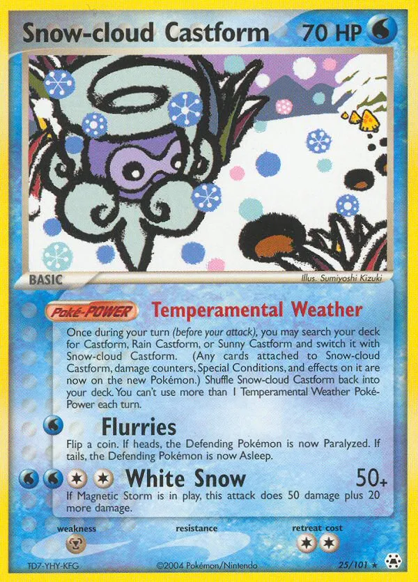 Snow-cloud Castform - Hidden Legends