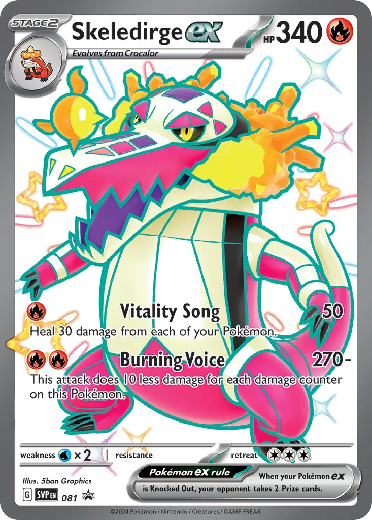 Skeledirge ex - Scarlet & Violet Black Star Promos