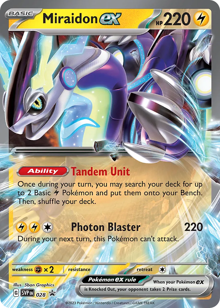 Miraidon ex - Scarlet & Violet Black Star Promos